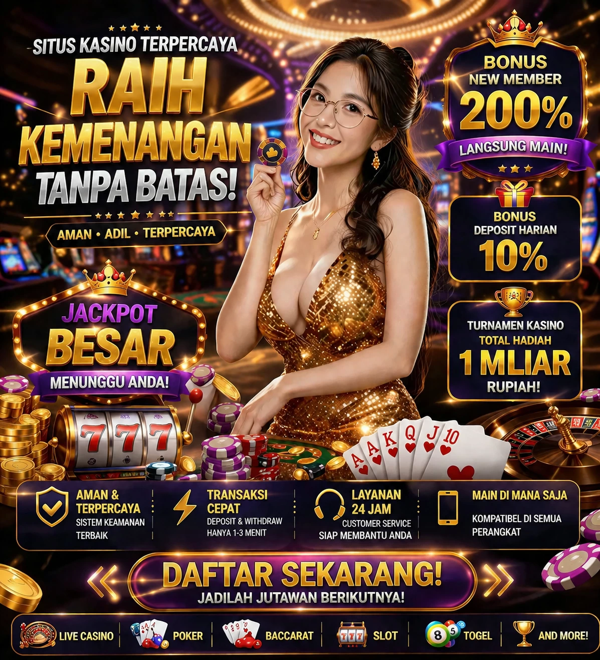 BONUS GARANSI KEKALAHAN SALDO KEMBALI 100_ promotion image